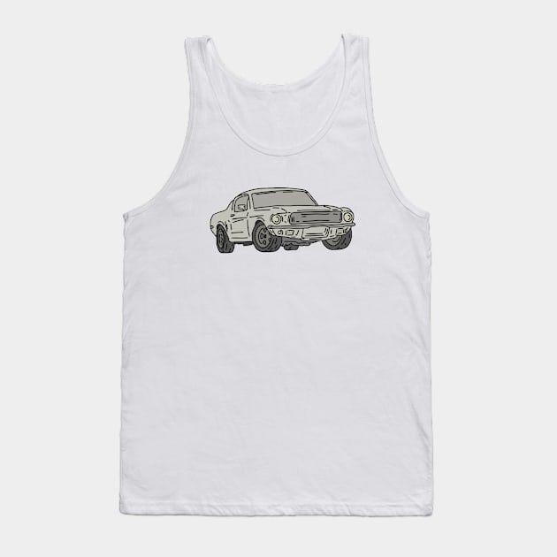 muscle car Tank Top by fokaction